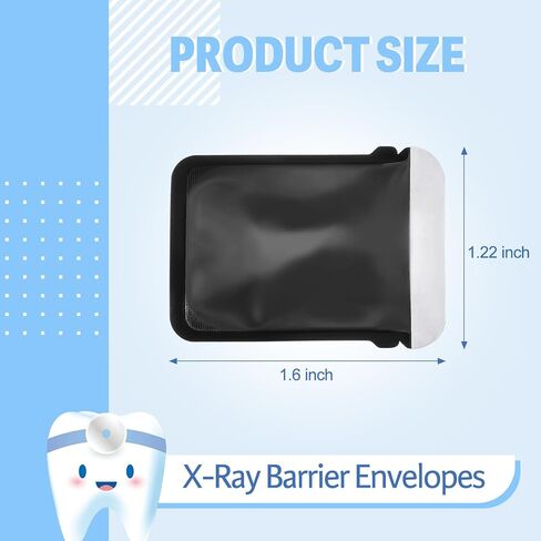 TrelaCo 1000 Pcs Disposable Dental X-Ray Barrier Envelopes Size 2 Protective Sleeves for Digital Phosphor Plate Imaging Sensor Supplies in Kuwait
