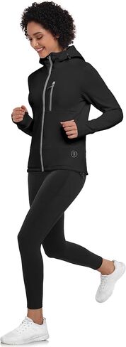 سترة جري نسائية شتوية خفيفة الوزن من الصوف الدافئ من Little Donkey Andy تسمح بالتهوية، سترة حرارية للتنزه سيرًا على الأقدام in Kuwait