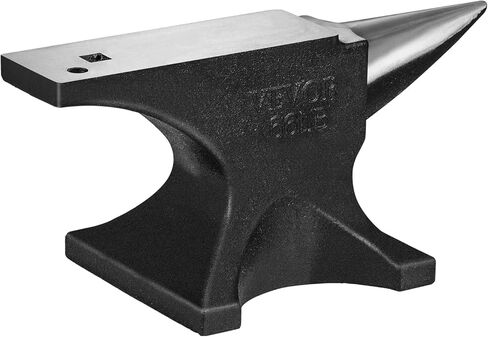 VEVOR Single Horn Anvil, 66Lbs Cast Steel Anvil, High Hardness Rugged Round Horn Anvil Blacksmith, with Round and Square Hole, Large Countertop and Stable Base, Metalsmith Tool for Bending and Shaping in Saudi Arabia