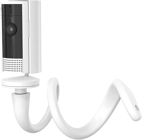 HOLACA Flexible Twist Mount for Indoor Camera(2nd Gen) Stand Bracket with 1/4 Threaded Hole Holder and Adjustable 360 Degree Mount for Crib Nursery Pillars (Twist Mount) (White) in Kuwait