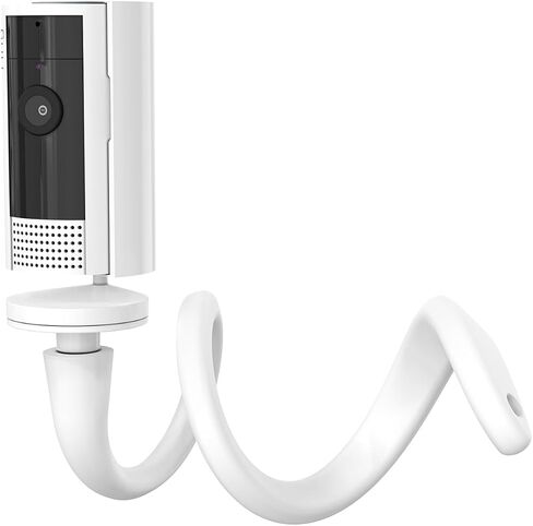 HOLACA Flexible Twist Mount for Indoor Camera(2nd Gen) Stand Bracket with 1/4 Threaded Hole Holder and Adjustable 360 Degree Mount for Crib Nursery Pillars (Twist Mount) (White) in Kuwait