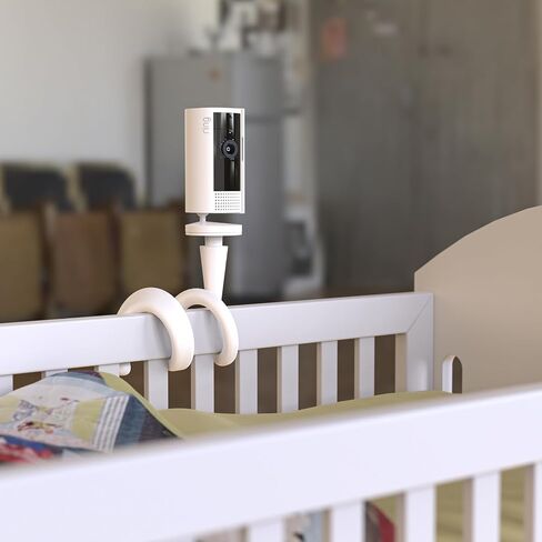HOLACA Flexible Twist Mount for Indoor Camera(2nd Gen) Stand Bracket with 1/4 Threaded Hole Holder and Adjustable 360 Degree Mount for Crib Nursery Pillars (Twist Mount) (White) in Kuwait
