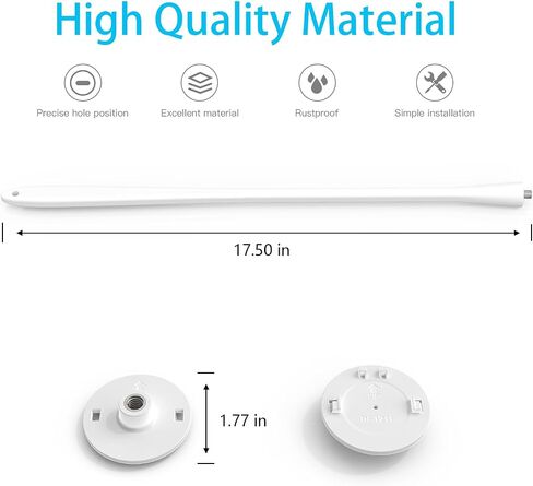 HOLACA Flexible Twist Mount for Indoor Camera(2nd Gen) Stand Bracket with 1/4 Threaded Hole Holder and Adjustable 360 Degree Mount for Crib Nursery Pillars (Twist Mount) (White) in Kuwait