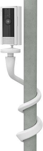 HOLACA Flexible Twist Mount for Indoor Camera(2nd Gen) Stand Bracket with 1/4 Threaded Hole Holder and Adjustable 360 Degree Mount for Crib Nursery Pillars (Twist Mount) (White) in Kuwait