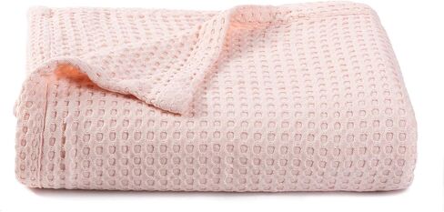 36" X 40" Inches Cooling Baby Waffle Weave Blanket, Ultra-soft Lightweight Receiving Blanket for Newborn, Breathable Comfortable Baby Swaddle Blanket for Boys and Girls(Caramel) in Saudi Arabia