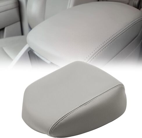 GXARTS Armrest Cover Skin Leather Center Console Lid Armrest Cover Skin Beige Fit for Honda Pilot 2009 2010 2011 2012 2013 2014 2015 （Leather Part Only） in Kuwait