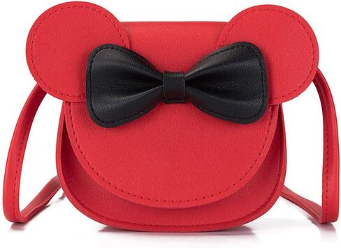 Little Girls Mini Crossbody Shoulder Bag Coin Purse Handbag with Cute Mouse Ear Bowknot in Kuwait