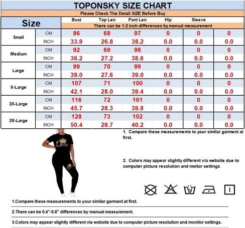 TOPONSKY Women Two Piece Workout Outfits Sports Long-Pants & Short-Top Sets in Kuwait