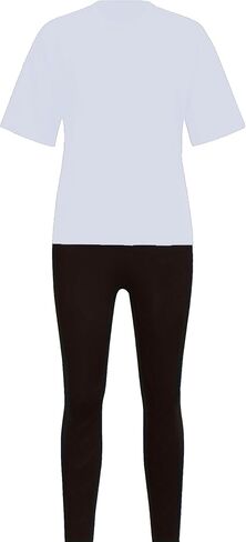 TOPONSKY Women Two Piece Workout Outfits Sports Long-Pants & Short-Top Sets in Kuwait