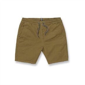 Volcom Boys' Frickin Elastic Waist 15" Chino Short, Old Mill, 2T