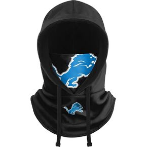 FOCO New Orleans Saints NFL Black Drawstring Hooded Gaiter