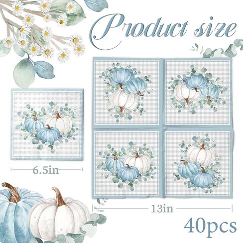 40Pcs Farm Animals Napkins-Farm Theme Party Decorations Pig Cow Horse Chick Animals Disposable Paper Napkins for Birthday,Baby Shower in Saudi Arabia