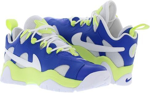 Nike Air Barrage Low Big Kids' Shoes (FN6972-480, Game Royal/Light Lemon Twist/Photon Dust/White) in Saudi Arabia