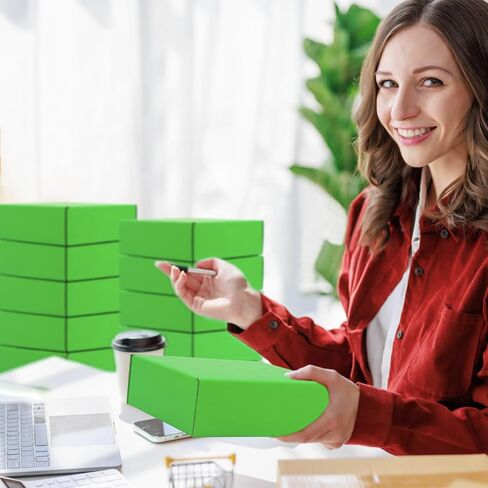 15 قطعة من صناديق الشحن من الورق المقوى، صندوق من الورق المقوى المموج القابل لإعادة التدوير، صناديق هدايا صغيرة لتخزين البريد للشحن، والبريد، وتغليف الهدايا، والأعمال التجارية الصغيرة، 6 × 6 × 2 بوصة (قهوة) in Kuwait