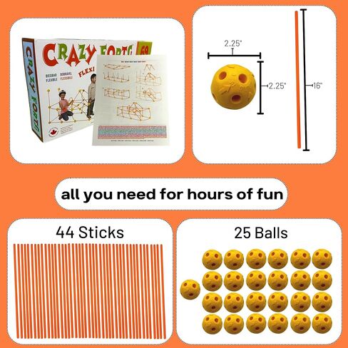 – Fort Building Kit for Kids – Indoor Creative STEM Building Construction Toy – Durable and Portable kit to Encourage Team Building Skills and Creative Thinking– 69 Pieces in Saudi Arabia