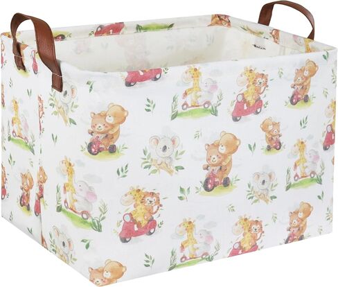 Kids Baby Storage Basket Kids Toy Basket for Boy and Girls Gift Basket Empty Book Shelf Basket Rectangular Animal Room Decor Bedroom Bathroom(Animals) in Saudi Arabia