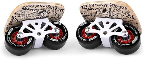 لوحة تزلج على الطريق دوارة محمولة من FreeSkates، مع سطح من سبائك الألومنيوم غير قابل للانزلاق، لوح تزلج مقسم مع عجلات من البولي يوريثان ومحامل عالية الجودة in Kuwait