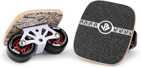 لوحة تزلج على الطريق دوارة محمولة من FreeSkates، مع سطح من سبائك الألومنيوم غير قابل للانزلاق، لوح تزلج مقسم مع عجلات من البولي يوريثان ومحامل عالية الجودة in Kuwait