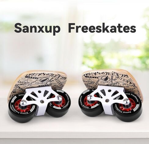 لوحة تزلج على الطريق دوارة محمولة من FreeSkates، مع سطح من سبائك الألومنيوم غير قابل للانزلاق، لوح تزلج مقسم مع عجلات من البولي يوريثان ومحامل عالية الجودة in Kuwait