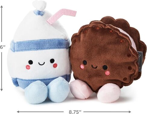 Hallmark Better Together Magnetic Plush (Milk and Cookie) 6" Stuffed Toys, Easter Gifts for Kids in Saudi Arabia