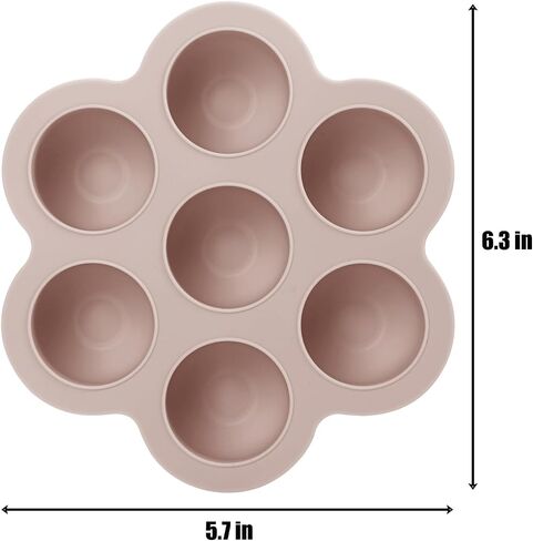 PandaEar 3 Pack Baby Food Freezer Tray with Lids, Silicone Baby Fruit Food Feeder Teether Tray, Baby Food Storage Container Ice Cube Tray Maker for Homemade Baby Food (Blue/Green/Carnation) in Saudi Arabia
