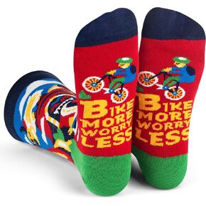 Lavley Born To Fish, Forced To Work Socks for Men - Funny Gift for Fishermen and Outdoorsmen