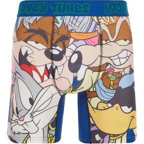 COCO BRANDS Looney Tunes Men's Boxer Briefs - No Fly, Anti-Chafing Stitching, Comfort Shaped/Cotton Lined Crotch