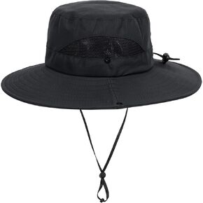 Outdoor Mesh Sun Hat Wide Brim UV Sun Protection Boonie Hat Fishing Hiking Hat in Kuwait