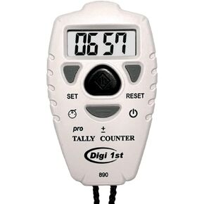 Digi 1st 2 Pack TC-890 Digital Tally Counter, Electronic Up Down Clicker Counter, Add/Subtract People Counter, Handheld Pitch Counter for Golf, Lap & Knitting