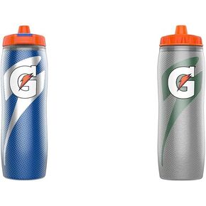 Gatorade Insulated Squeeze Bottle, Silver, 30oz