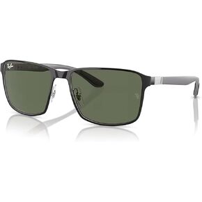 نظارات شمسية Ray-Ban RB3721 مربعة للرجال والنساء + حزمة مع مجموعة نظارات مجانية من Designer iWear
