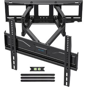 Full Motion TV Wall Mount Bracket for Most 32-70 inch TVs, Swivel Extension Tilting Leveling TV Mount, Max VESA 400x400mm, Holds up to 110 lbs & 16" Wood Studs with Hole Drilling Template by USX STAR