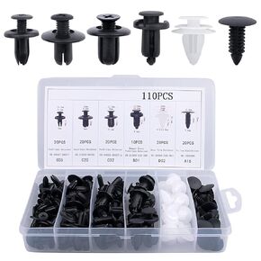 760 Pcs Car Push Retainer Clips & Auto Fasteners Assortment-16 Most Popular Sizes Car Door Trim Panel Clips Plastic Push Rivets for Chevy GM Ford Honda Nissan Chrysler