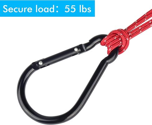 Carabiner Caribeaner Clip,Extra Large 4" Aluminum Carabeaner Keychain Hook,Spring Snap Key Chain Clip in Saudi Arabia