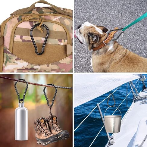 Carabiner Caribeaner Clip,Extra Large 4" Aluminum Carabeaner Keychain Hook,Spring Snap Key Chain Clip in Saudi Arabia