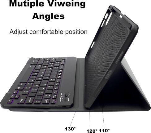 حافظة لوحة مفاتيح لجهاز Xiaomi Pad 6/6 Pro، لوحة مفاتيح لاسلكية بإضاءة خلفية قابلة للفصل مع غطاء حماية مغناطيسي، ماوس، أسود in Kuwait
