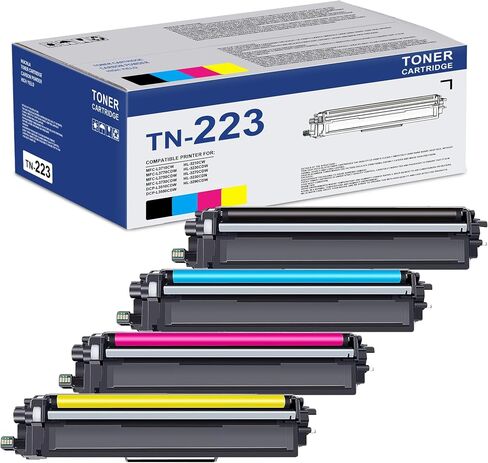 4 Pack TN-223 TN223 TN227 TN-227BK/C/M/Y Toner Replacement for Brother TN223BK/C/M/Y Toner Cartridge for TN223BK, TN223C, TN223M, TN223Y Toner Cartridge Set, TN2234PK in Saudi Arabia