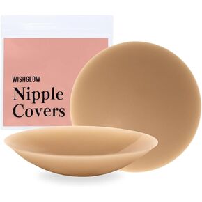 Nipple Covers Pasties Bra for Women - Seamless Sticky Adhesive Reusable Silicone Pasties Breast Petals Cover Sticker