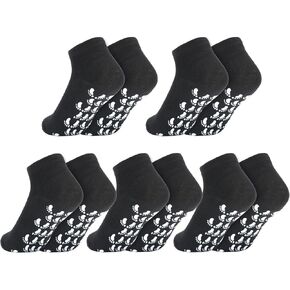 kilofly 5 pairs Non-Skid Soft Cotton Summer Slippers Gripper Socks Value Pack in Kuwait