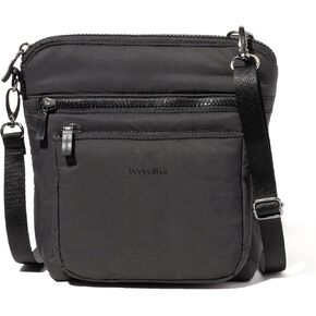Baggallini Modern Pocket Crossbody, Black Puff
