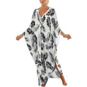 Kaftan Dresses for Women Stylish Caftans Plus Size Beach Cover up Soft Loungewear