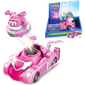 Alpha Group Super Wings Golden Boy Spinning Battling Tops & Cars Toys, Yellow Car Toys for Kids Age 3+, Little People Race Toy Cars for Boys and Girls, Best Gifts for Kids Boys Girls