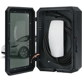 Jawjut Wall Charger Station Box for Tesla Gen 3 Indoor/Outdoor Cable Organizer Waterproof Dustproof
