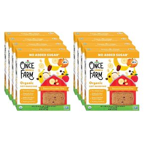 Once Upon a Farm Organic Soft Baked Kids' Bars, Mixed Berry | 8 boxes
