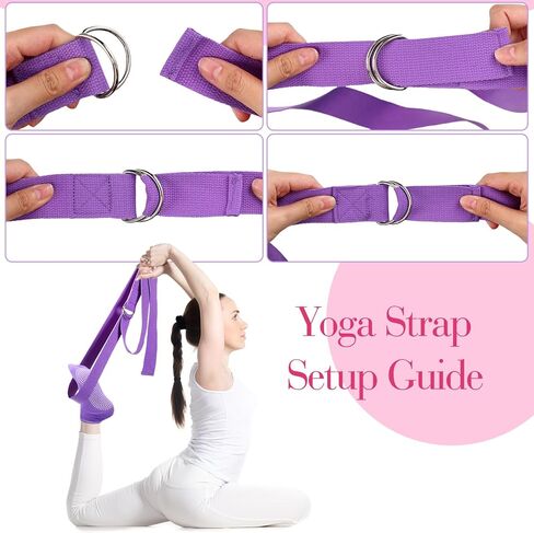 Poen 14 Pcs Pilates Ring and Ball Set for Women Pilates Ring Circle Ball with Stretching Strap 8 Resistance Bands Non Slip Socks Gym Back Bags Exercise Equipment for Workout in Kuwait