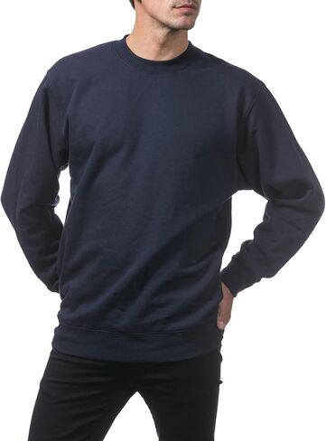 Pro Club Men's Heavyweight 13oz Crew Neck Fleece Pullover Sweatshirt, Khaki, 2X-Large in Kuwait