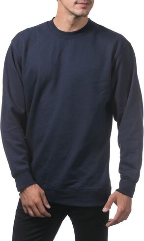 Pro Club Men's Heavyweight 13oz Crew Neck Fleece Pullover Sweatshirt, Khaki, 2X-Large in Kuwait