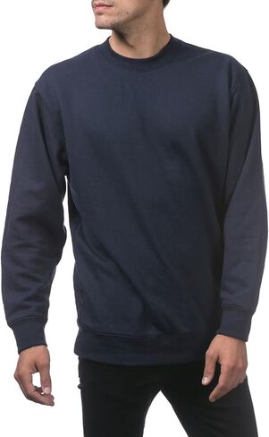Pro Club Men's Heavyweight 13oz Crew Neck Fleece Pullover Sweatshirt, Khaki, 2X-Large in Kuwait