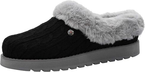 Skechers Women's Keepsakes Ice Angel Sneaker | Casual slipper, Memory Foam footbed, Soft sweater knit upper, Faux-Fur Lining, Flexible indoor and outdoor outsole in Saudi Arabia