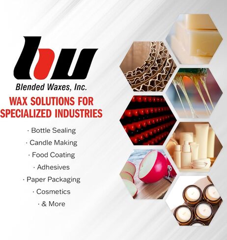 Blended Waxes, Inc. Microcrystalline Wax Block, Sculpting & Casting Wax, Ideal for Candle Making and Everyday Use, 1lb, Pack of 2 in Saudi Arabia